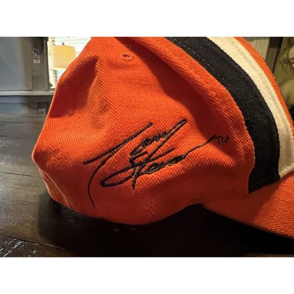 Tony Stewart Autographed Hat Joe Gibbs Racing Orange #20 Racing Nascar - Picture 4 of 9